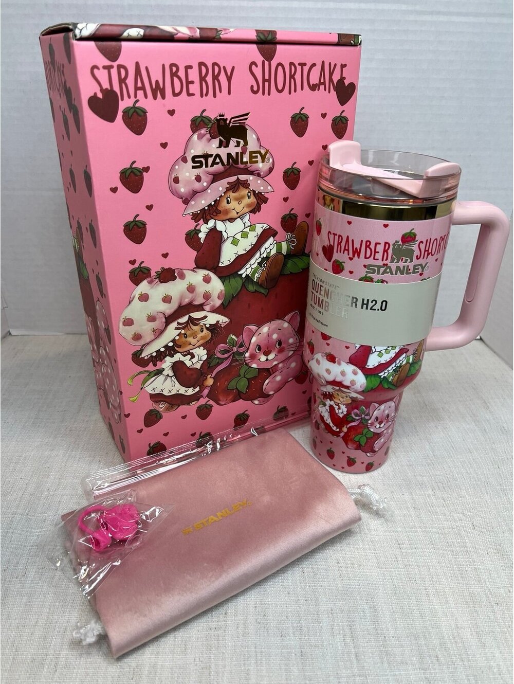 Strawberry Shortcake Stanley Tumbler with Box 40 Oz